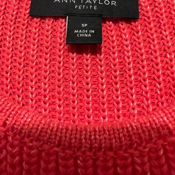 Ann Taylor Women’s Knit Top - Petite Small - Color Dark Salmon - Picture 4 of 7